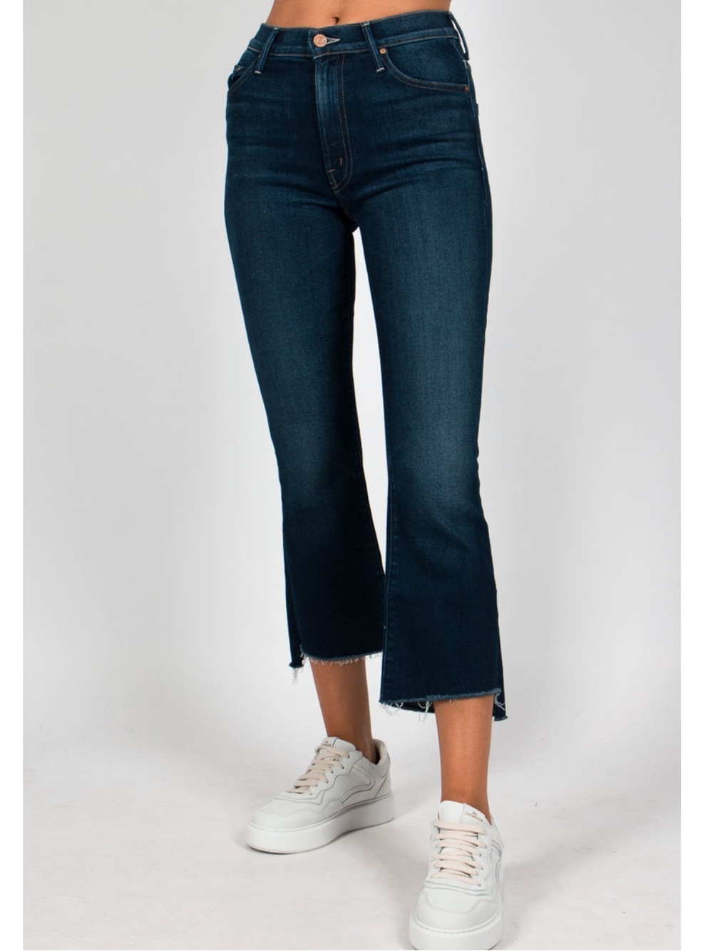 Mother The Inside Crop Step Fray Jeans In Home Movies